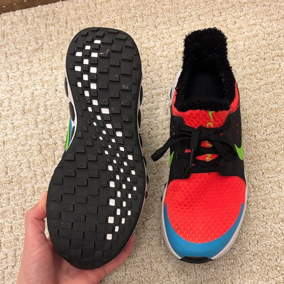 Nike Kids Red and Blue Sneakers with Green Swoosh - Picture 2 of 5